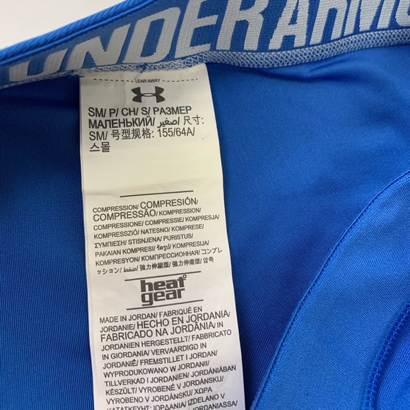 Blue Under Armor Heat Gear Workout Leggings - Picture 4 of 4